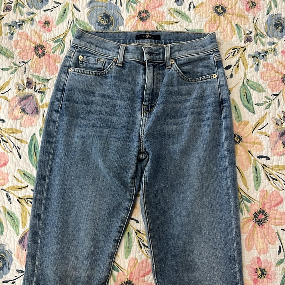 7 for all mankind wide leg jeans - Picture 2 of 5